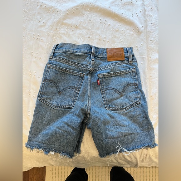 Levi Jean shorts, blue, size 23 - Picture 2 of 3